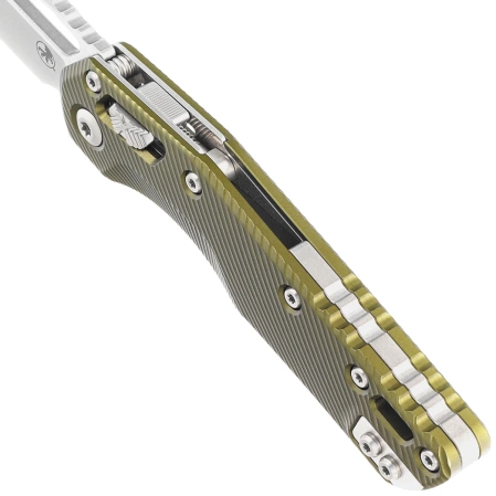 Microtech MSI S/E Fluted OD Green Aluminium, Stonewashed M390MK by Tony Marfione (210-10FLOD)