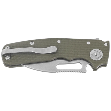 Nóż składany Demko Shark Cub Slicer Shark OD Green G10, Stonewashed CPM 20CV by Andrew Demko (SC-20CV-ODG10-SS)
