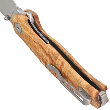 Nóż składany Viper Vale Flammed Poplar Wood, Satin MagnaCut by Jesper Voxnæs (V6004PI)