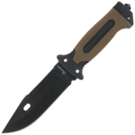 Martinez Albainox Knife ABS/Rubber Coyote/Black, Black 3Cr13Mov (32664)