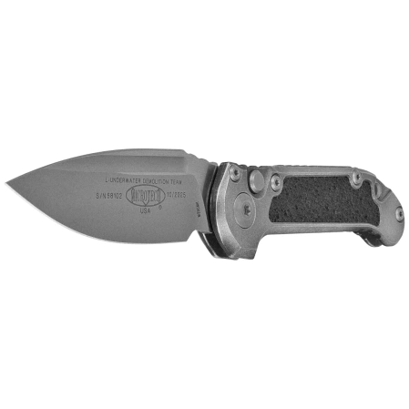 Nóż automatyczny Microtech LUDT Gen III S/E Weathered Metal Aluminium, Apocalyptic M390MK by Tony Marfione (1135-10APWME)