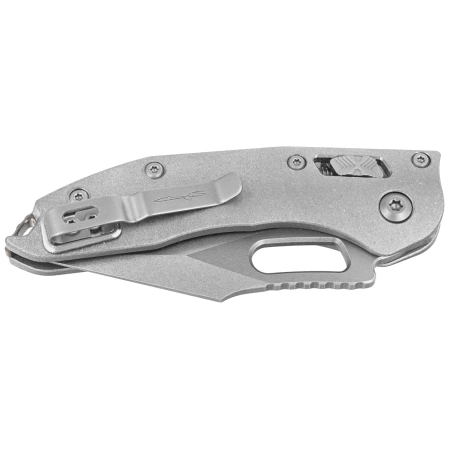 Microtech Marfione Select Stitch Ram-Lok S/E Knife Slab Side Titanium, Ti Bronze HW, Double Vapor Blast M390MK by Borka Blades and Tony Marfione (169RL-10MS1)