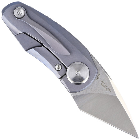 Bestech Tulip Frame Lock Knife Blue Titanium, Stonewashed / Satin M390 by Ostap Hel (BT1913B)