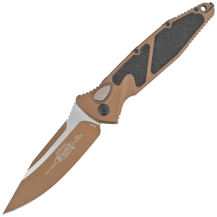 Microtech Socom Elite Auto S/E Knife Cerakote Burnt Bronze Aluminum, Cerakote Burnt Bronze M390 by Tony Marfione (160A-1UB-C19Z4)