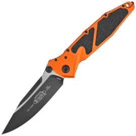Microtech Socom Elite S/E-M Knife Orange Aluminum, Black M390MK by Tony Marfione (160-1OR)