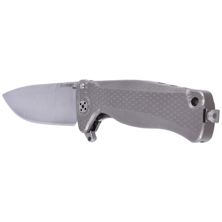 Nóż składany LionSTEEL SR22 Grey Titanium, Satin Sleipner by Molletta (SR22 G)