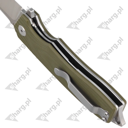 Bestech Knife Lion Army Green G10, Stonewashed/Satin D2 (BG01B)