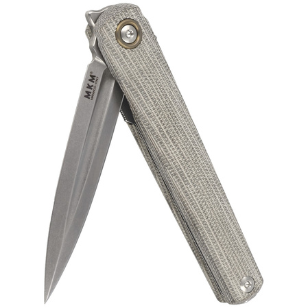 Nóż składany MKM Flame Light Dagger Green Micarta, Stonewashed M390 by Michael Zieba (MK FL02L-GC)