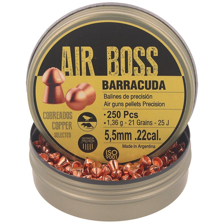 Śrut Apolo Air Boss Barracuda Copper 5.5 mm, 250 szt. 1.36g/21.0gr (30001)