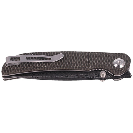 Civivi Knife Imperium Dark Green Micarta, Black Damascus (C2107DS-3)