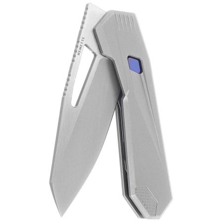 Remette RT-Agile Peregrine Falcon Knife Ceramic Sandblasting Titanium, Satin/Pearlescent M390 (RTCZ-G)
