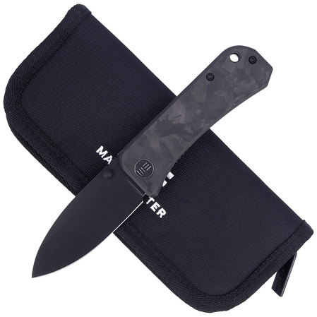 Nóż składany WE Knife Banter Marble Carbon Fiber, Black Stonewashed CPM S35VN by Ben Petersen (2004H)