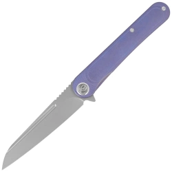 Nóż składany Kubey KB Knives Dandy Blue Titanium, Sandblasted CPM S90V by Maksym Tkachuk (KB247K)