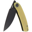 Nóż składany Kubey Momentum Yellow G10, Dark Stonewashed AUS-10 by Sherif Manganas (KU344F)