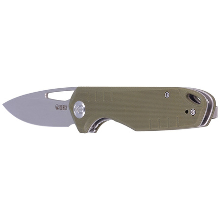 Nóż składany Kubey Doris Green G10, Satin Finish D2 (KU324D)