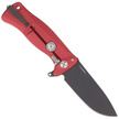 LionSteel Knife SR11A Red Aluminium, Black Sleipner by Molletta (SR11A RB)