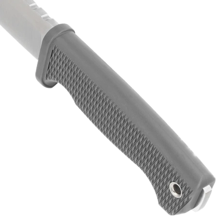 Demko FreeReign Drop Point Knife Grey Rubberized, Satin AUS10A by Andrew Demko (FR-10A-GREY)