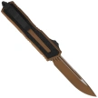 Microtech Scarab II Gen III S/E OTF Knife Cerakote Burnt Bronze Aluminum, Cerakote Burnt Bronze M390MK by Tony Marfione (1278-1UB-C19Z4)