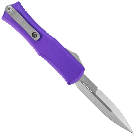 Nóż automatyczny OTF Microtech Hera II Mini Bayonet Purple Aluminium, Stonewashed M390MK by Tony Marfione (1701M-10PU)