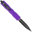 Nóż automatyczny OTF Microtech Dirac Delta D/E Purple Aluminium, Black M390 by Tony Marfione (227-1PU)