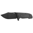 Reate District 9 V2 Knife Black Titanium/Carbon Fiber, Black DLC 154CM (9D-V2 TDLC DLC)