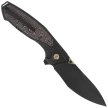 Nóż składany Remette Kingfisher Black Titanium/Copper Carbon Fiber, Black DLC M390 (RTKF5)