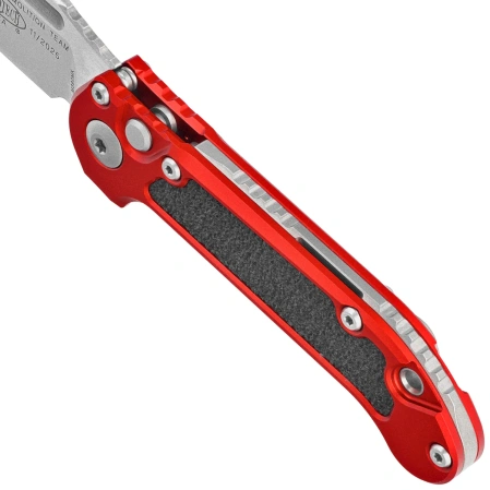 Microtech LUDT Gen III S/E Automatic Knife Red Aluminum, Stonewashed M390MK by Tony Marfione (1135-10RD)