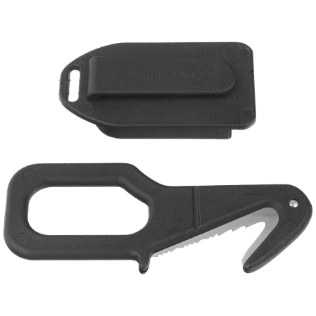 Nóż bezpieczny MAC Coltellerie Rescue 1.4310 Steel (MC TS05 301 MANICO NERO)