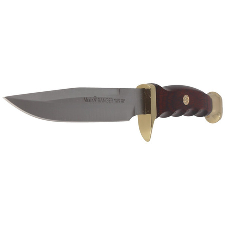 Muela Ranger-14R Brown Pakka Wood, Satin X50CrMoV15 knife