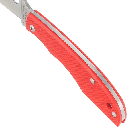Spyderco Grasshopper Knife Red G10, Satin 12C27 (C138GRDP)