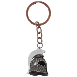Barbaric Roman Helmet Key-Ring Bronze Zamak (16217-BR)