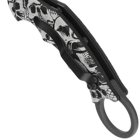 Fox The End Karambit Knife Black Aluminum, Black N690Co (FX-599 ALB-3)