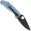 Spyderco Tenacious R.I.L. Blue Titanium, Black 8Cr13MoV by Eric Glesser (C122TIBLBKP)