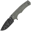 Fox Uro Knife OD Green Canvas Micarta, Acid Washed Niolox by Wander Tactical (FX-557)