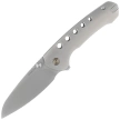 Remette RT-BEE-T w/Titanium Toothpick Knife Gray Titanium, Fine Grinding Pearlescent M390