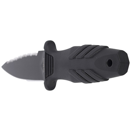 Fox Tactical Elementum Dagger S/E Black PP/TPE Knife, Black Idroglider P/S N690Co (FX-647 S)