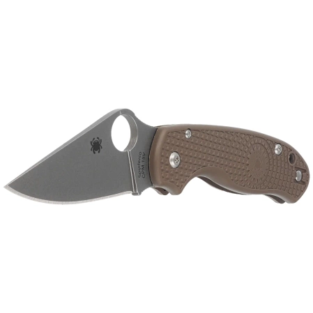 Spyderco Para 3 Lightweight Sprint Run Knife Brown FRN, Stonewashed CPM-15V by Sal, Eric Glesser (C223PBN15V)