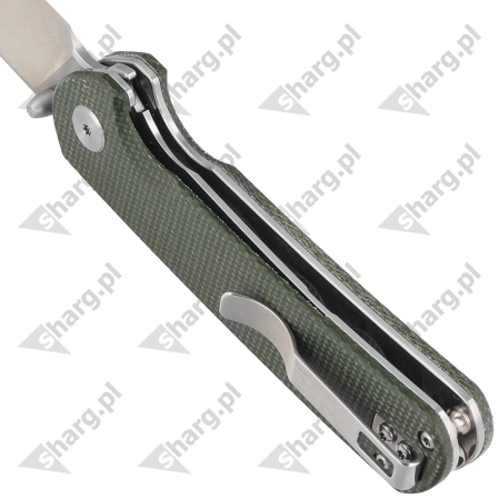 Bestech Sledgehammer Green Micarta, Satin / Stonewashed D2 knife (BG31B-1)