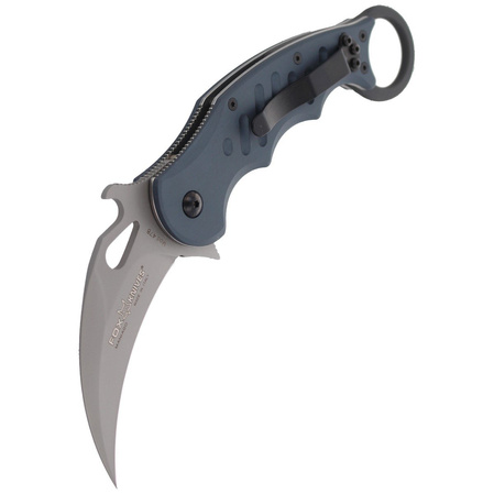 Nóż składany Fox Karambit w/ Emerson Wave Grey Aluminium, Sandblasted N690Co (478)
