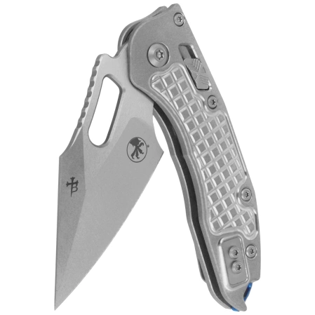 Microtech Marfione Select Stitch Ram-Lok S/E Knife Frag Titanium, Double Vapor Blast HW, Stonewashed M390MK by Borka Blades and Tony Marfione (169RL-10FRMS2)