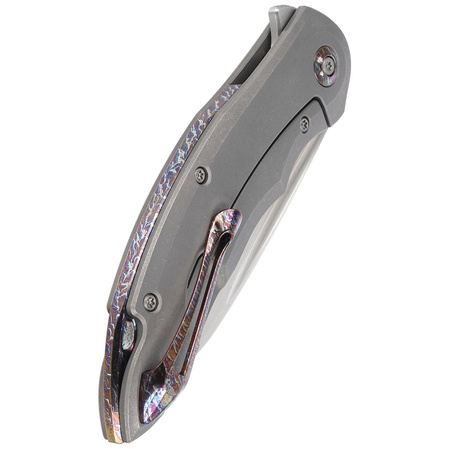 WE Knife Makani LE No 198/210 Gray Titanium, Hand Rubbed Satin CPM 20CV by Anton Tkachenko (WE21048-2)