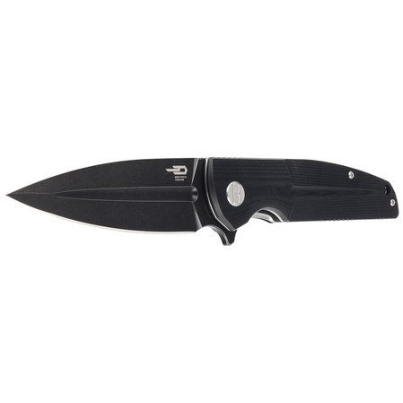 Nóż składany Bestech Fin Black G10, Black Stonewashed 14C28N (BG34A-3)