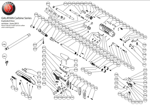 Osłona kartusza Hatsan Galatian: I - IV, TS, Auto 5 i 6, Tact Auto, Carabine, Gladius oraz BT65 SB-Elite, BT65 SB QE Carnivore, BT65 RB, BT65 RB-Elite