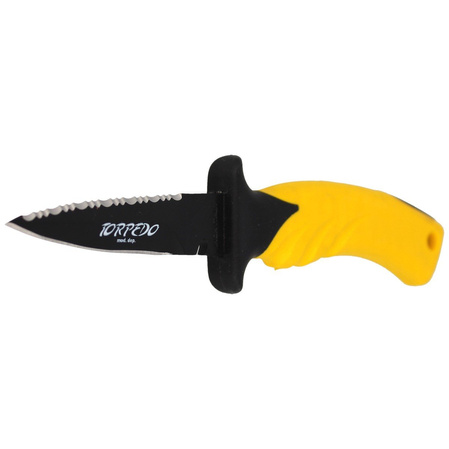 MAC Coltellerie Torpedo 9 BE Yellow Diving Knife 90mm (MC TRP09-2.Y)