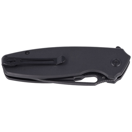 Kubey Knife Tityus Black G10, Dark Stonewashed D2 (KU322C)