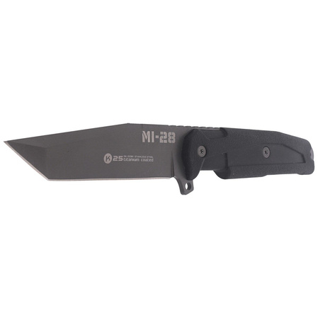K25 MI-28 Black Rubber, Titanium Coated knife (32391)