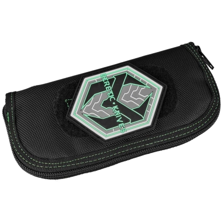 Heretic Knives Pariah-A Custom DLC Aluminium / Carbon Fiber Inlays, Blued Baker Forge AuroraMai Damascus by Tony Marfione Jr.