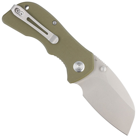 Nóż składany Kubey Karaji Green G10, Bead Blasted D2 (KU180D)