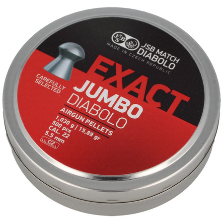 JSB Exact Jumbo 5.52 mm pellets, 500 pcs (546247-500)