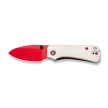 Nóż składany Civivi Baby Banter Ivory G10, Red Painted Nitro-V by Ben Petersen (C19068S-7)